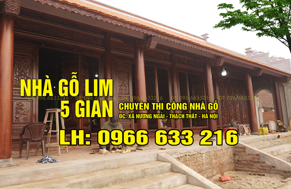 NHÀ GỖ LIM 5 GIAN