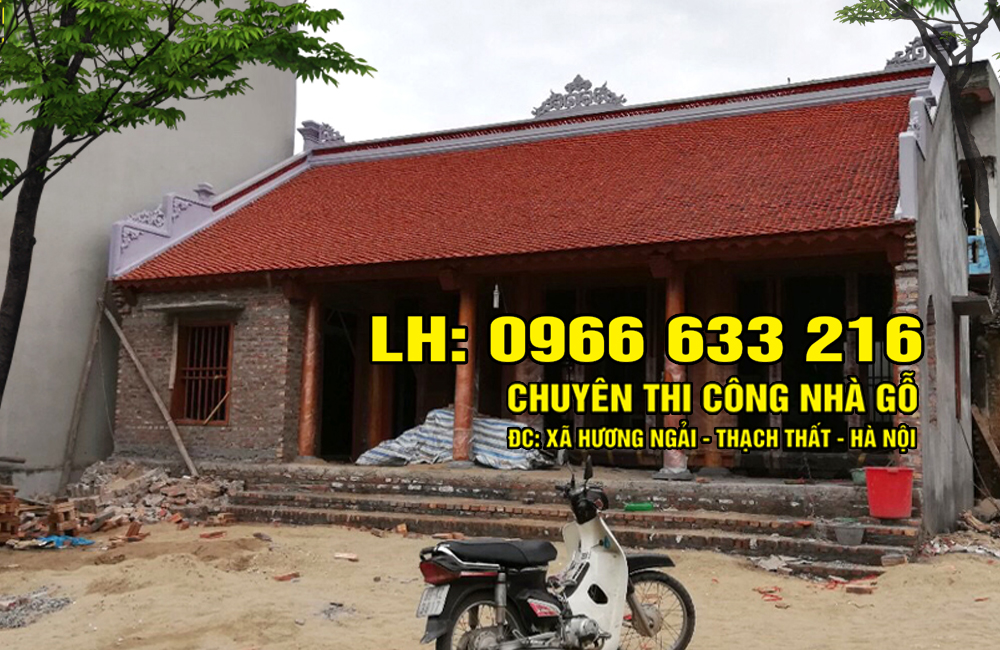 NHÀ GỖ XOAN 4 GIAN CỔ TRUYỀN