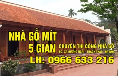 NHÀ GỖ MÍT 5 GIAN